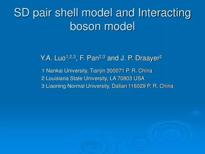 sd pair shell model and interacting boson model