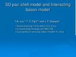 SD pair shell model and Interacting boson model - slide 1