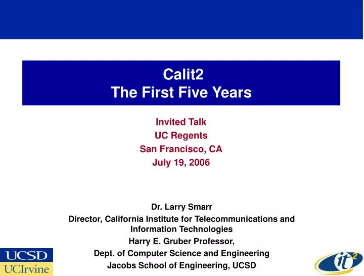 calit2 the first five years
