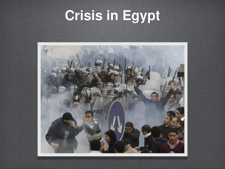 crisis in egypt