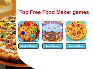 Top Free Food Maker Games