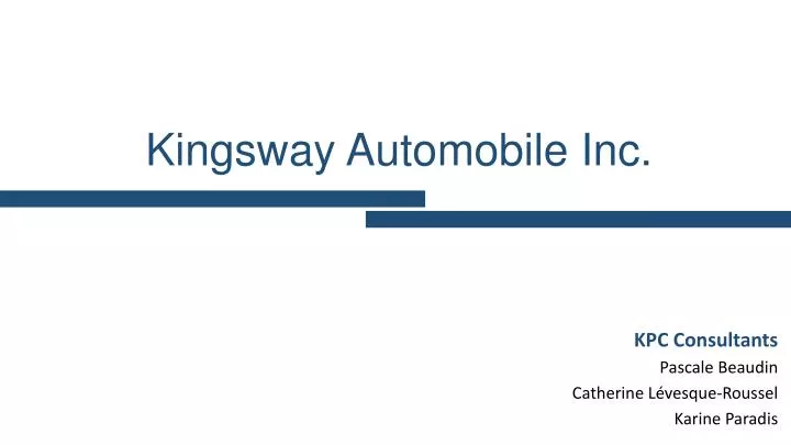 kingsway automobile inc