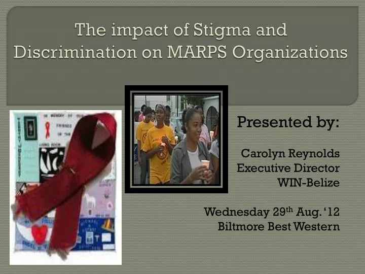 the impact of stigma and discrimination on marps organizations