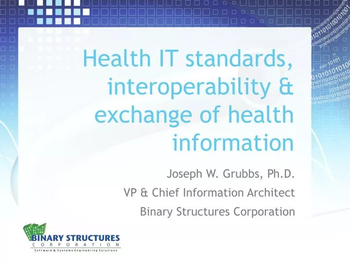 health it standards interoperability exchange of health information