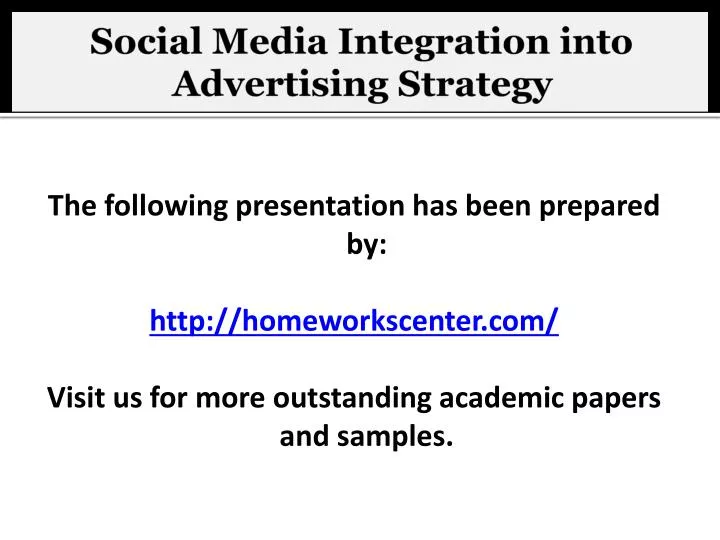 social media integration into advertising strategy