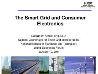 The Smart Grid and Consumer Electronics