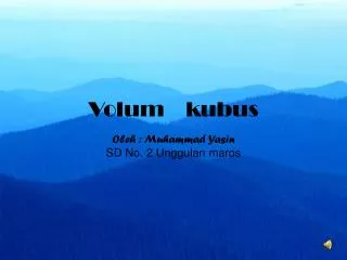 volum kubus