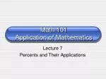 Math 101 Application of Mathematics - slide 1