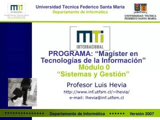programa mag ster en tecnolog as de la informaci n m dulo 0 sistemas y gesti n