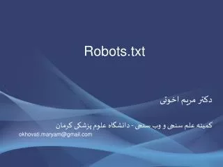 robots txt
