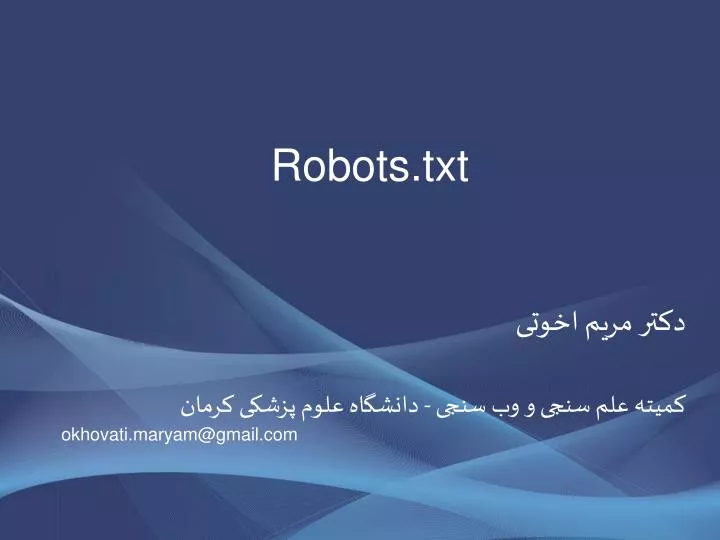 robots txt