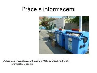 pr ce s informacemi