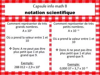capsule info math 8 notation scientifique