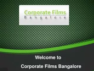 Corporate Video Shooting India
