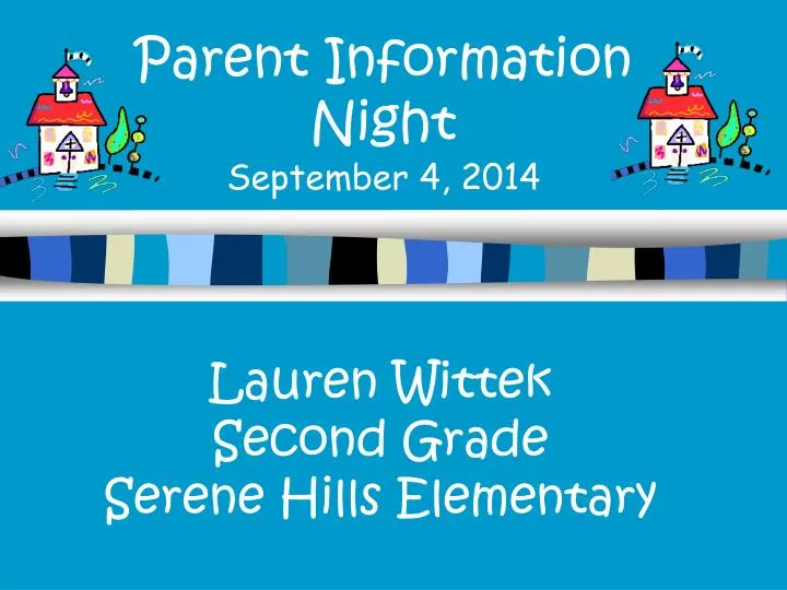 parent information night september 4 2014
