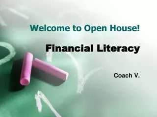 Welcome to Open House!