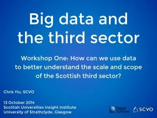 Big data and the third sector