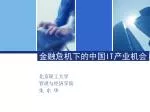 金融危机下的中国 IT 产业机会 - slide 1