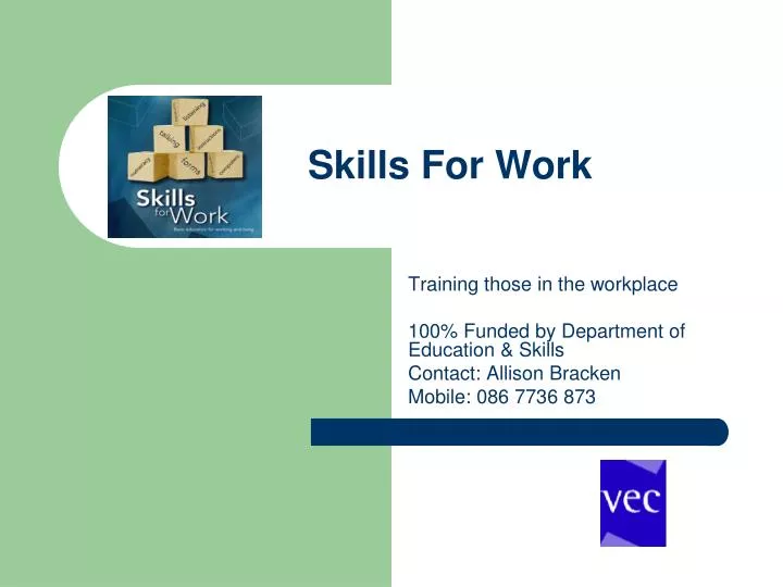 skills for work