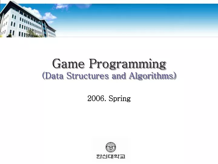 game programming data structures and algorithms