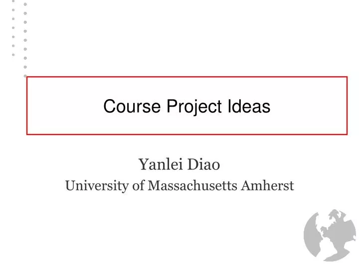 course project ideas