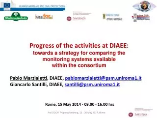 Rome, 15 May 2014 - 09.00 - 16.00 hrs