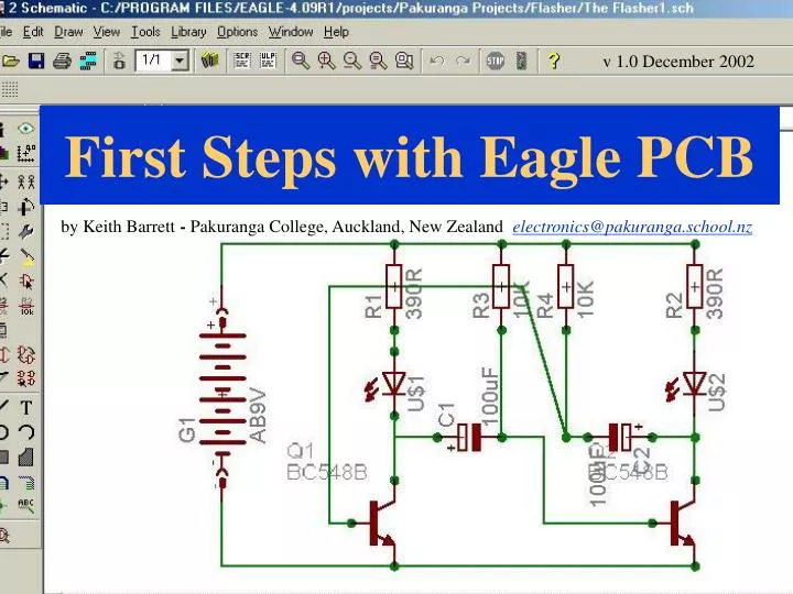 first steps with eagle pcb