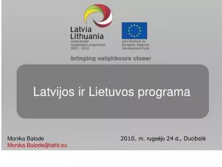 latvijos ir lietuvos programa