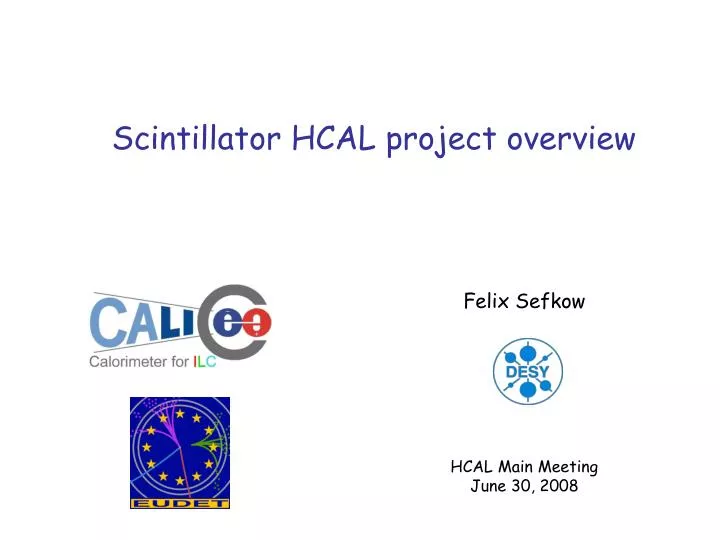 scintillator hcal project overview