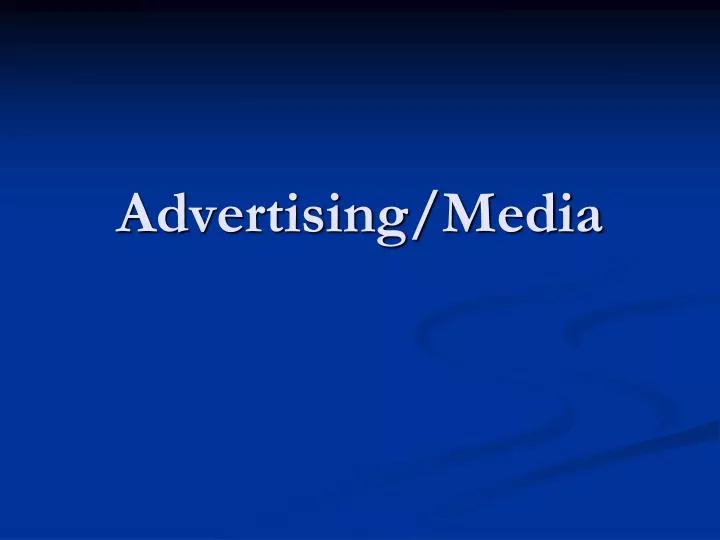 advertising media