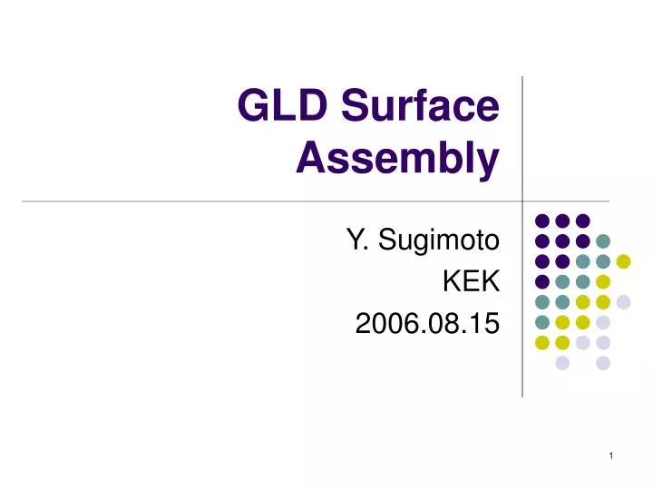 gld surface assembly