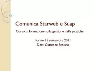 comunica starweb e suap