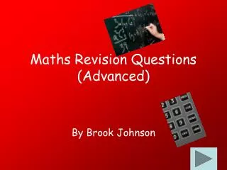 Maths Revision Questions (Advanced)