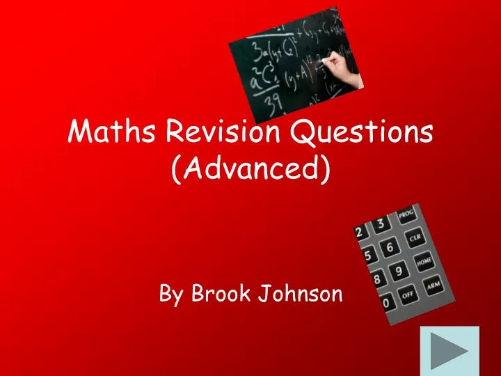 maths revision questions advanced