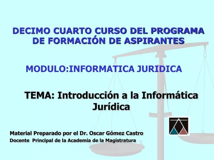 decimo cuarto curso del programa de formaci n de aspirantes