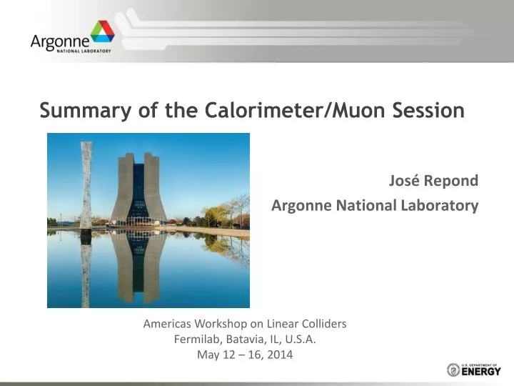 summary of the calorimeter muon session