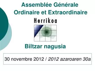 assembl e g n rale ordinaire et extraordinaire