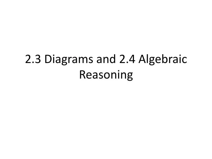 2 3 diagrams and 2 4 algebraic reasoning
