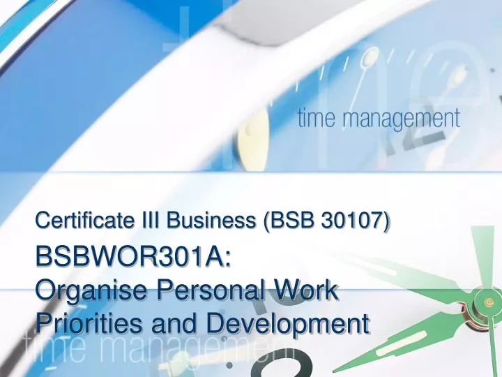 certificate iii business bsb 30107