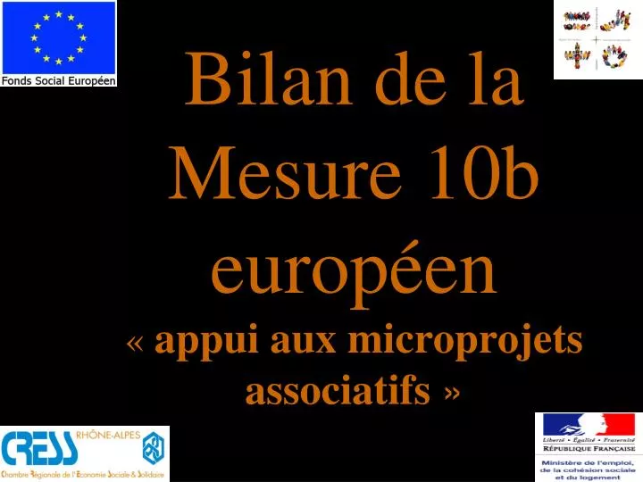 bilan de la mesure 10b europ en appui aux microprojets associatifs