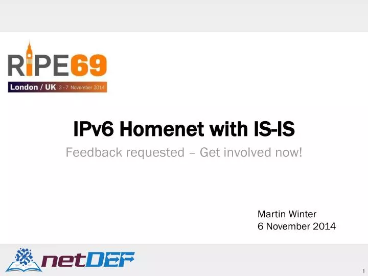 ipv6 homenet with is is