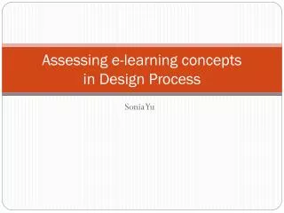 Assessing e-learning concepts in Design Process