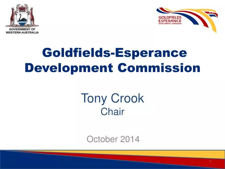 goldfields esperance development commission tony crook chair