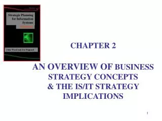 CHAPTER 2 AN OVERVIEW OF BUSINESS STRATEGY CONCEPTS &amp; THE IS/IT STRATEGY IMPLICATIONS