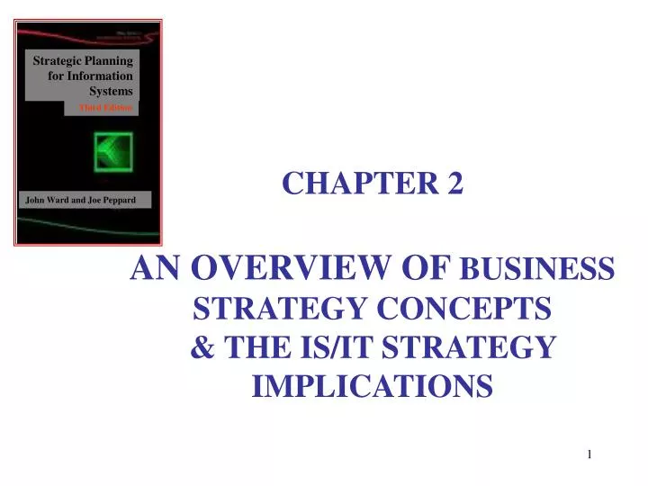 chapter 2 an overview of business strategy concepts the is it strategy implications