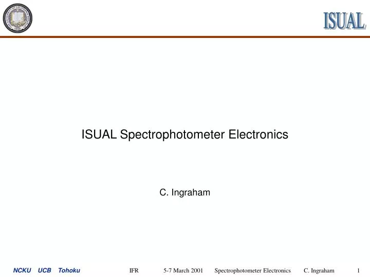 isual spectrophotometer electronics