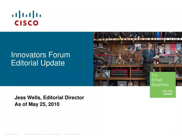 innovators forum editorial update