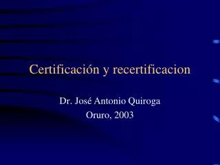 certificaci n y recertificacion