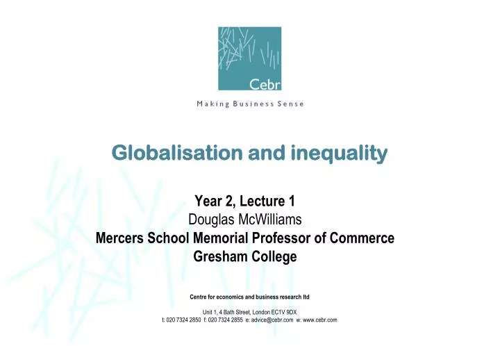 globalisation and inequality