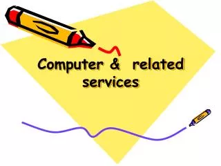 Computer &amp; related services